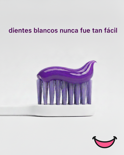 🦷 SmileUp™ PurpleFix™ – Blanqueador Dental Instantáneo en Pasta Elimina manchas y aclara tus dientes desde el primer uso