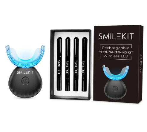 💎 SmileUp™ Diamond Series – Kit Blanqueador Dental LED Inalámbrico | 4 Serums PAP+ Recargables