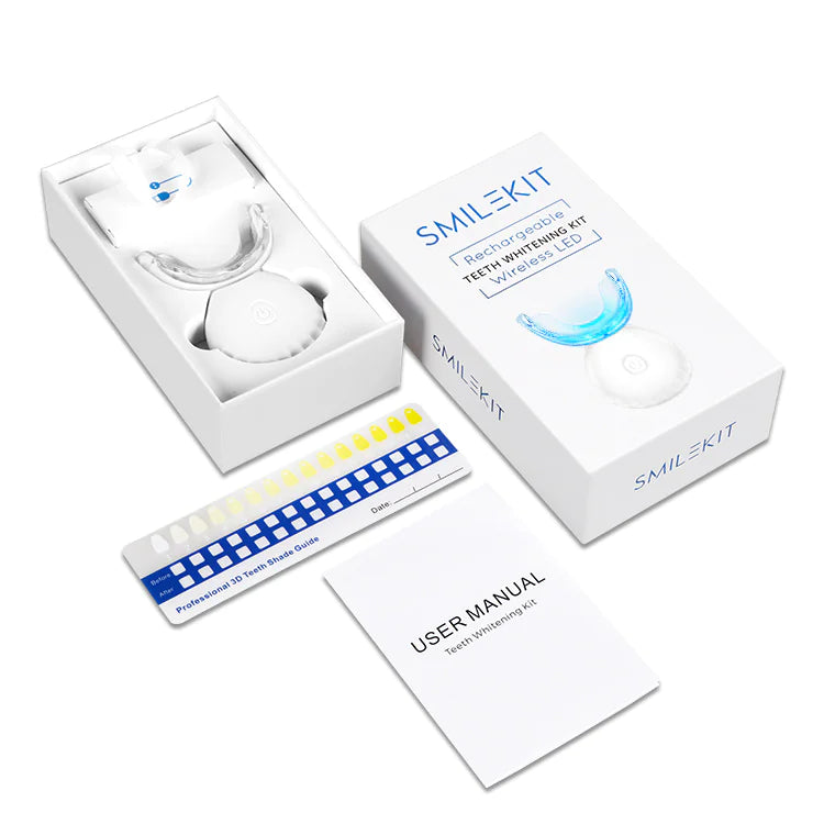 💎 SmileUp™ Diamond Series – Kit Blanqueador Dental LED Inalámbrico | 4 Serums PAP+ Recargables
