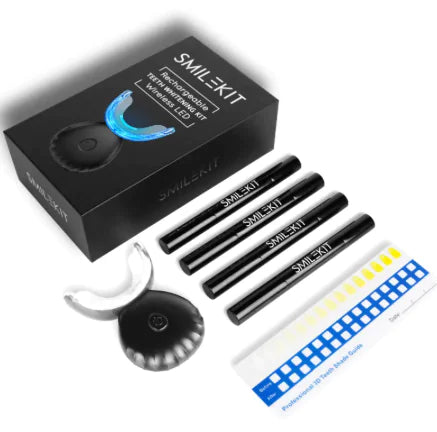 💎 SmileUp™ Diamond Series – Kit Blanqueador Dental LED Inalámbrico | 4 Serums PAP+ Recargables
